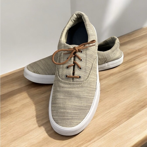 Sperry Top Sider Beige Baja Boat Shoe. Size 12. - Picture 4 of 6